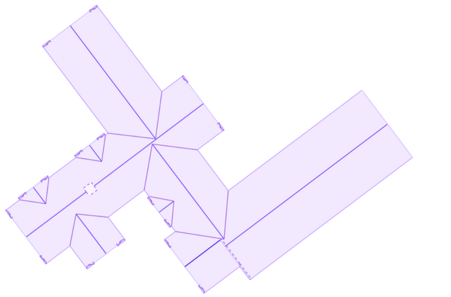 Roof blueprint diagram